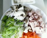 SPAMで具だくさん塩スープ作り方1写真