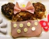 ✿ハンバーグ✿ミッキー&ミニー✿作り方6写真
