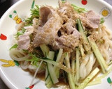 冷しゃぶで冷やしうどん！作り方6写真