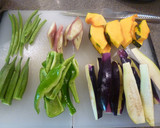 和テイスト夏野菜のあげびたし作り方1写真