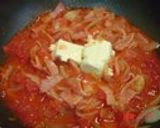 トマトとベーコンのクリームチーズパスタ作り方3写真