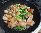 チキンとアスパラのヨーグルト煮　作り方3写真