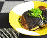 牛丼の具で肉たっぷり大和芋の簡単磯辺焼き作り方5写真