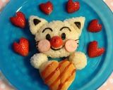 キャラ弁に、ネコになったアンパンマン作り方4写真