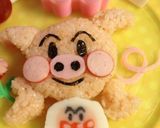 キャラ弁に簡単☆ブタになったアンパンマン作り方5写真