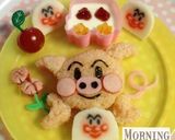 キャラ弁に簡単☆ブタになったアンパンマン作り方6写真