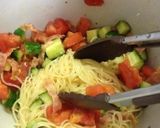 ベーコンときゅうりのトマト冷製パスタ作り方8写真