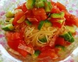ベーコンときゅうりのトマト冷製パスタ作り方9写真