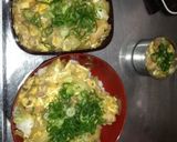 出汁絶品超簡単トロシャキ醤油麹親子丼弁当作り方14写真