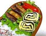 お弁当にも☆韓国海苔でのり巻き玉子焼き☆作り方6写真