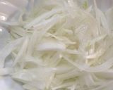 玉ねぎとハムの温サラダ作り方1写真