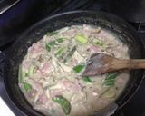 簡単 牛乳で! キノコのクリームパスタ作り方6写真