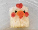 簡単！キャラ弁当♪俵ヒヨコ&ニワトリ☆作り方4写真