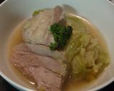 豚塊肉と春キャベツ丸ごとスープ煮作り方4写真