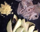 なすといかの甘辛しょうが炒め♬作り方1写真