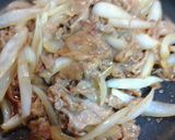 超簡単！豚肉と玉ねぎ甘辛炒め（豚丼対応）作り方5写真