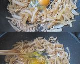 大根とひき肉のたまご炒め作り方3写真