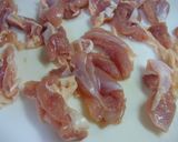 鶏肉ニンニク炒め作り方1写真