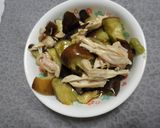 なす、鶏ささみのわさびマリネ作り方4写真
