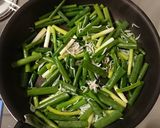 ねぎとしらすのごま油炒：お弁当野菜おかず作り方3写真