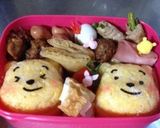 キャラ弁 プーさん弁当作り方3写真