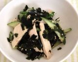 ワカメときゅうり、鶏ハムの中華サラダ♪作り方3写真