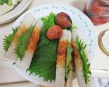 簡単☆お弁当にちくわの梅青じそ天ぷら作り方1写真