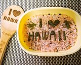 簡単平面キャラ弁♪気分はハワイ作り方3写真