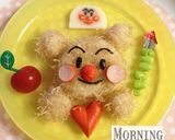 キャラ弁にフワフワ〜クマさんアンパンマン作り方6写真