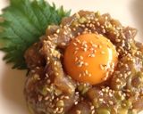 まるでお肉!?なマグロとアボカドのユッケ作り方6写真