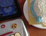 ドラえもん 立体ケーキ☆作り方17写真
