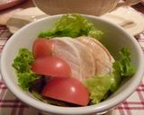 ルクルーゼで簡単☆塩麹しっとり鶏ハム☆作り方10写真