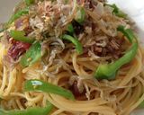 梅香る✿ピーマンおじゃこのバタぽんパスタ作り方7写真