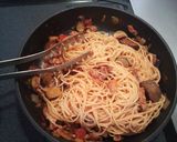 豚肉とラタトゥイユのパスタ作り方6写真
