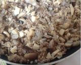きのこたっぷり肉味噌のせ巻きごはん作り方3写真