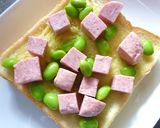 スパム×野菜×胡桃の和トースト作り方3写真