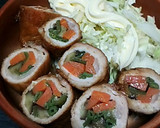 焼き肉のたれで簡単！野菜たっぷり豚肉巻き作り方10写真