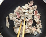 簡単節約☆にらもやしの卵とじ☆豚バラ編☆作り方2写真