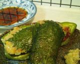 夏☆涼味☆大葉・ピーマンの和風肉詰め作り方8写真