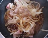 ゴマたっぷり　豚の生姜焼き丼作り方4写真