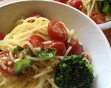 トマトの冷製パスタ☆子供と2人ご飯☆作り方5写真