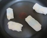 お弁当に☆餃子の皮で簡単春巻き作り方3写真