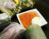 ☆野菜＆豚肉＆クリチの生春巻き☆　作り方6写真