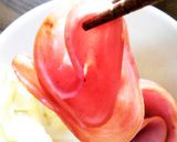 焼きハムのお花　お弁当のすき間に作り方4写真