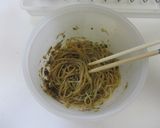 混ぜるだけ~海苔の佃煮としらすのパスタ♪作り方2写真