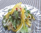 醤油麹で和えたｻﾆｰﾚﾀｽのsalad作り方4写真