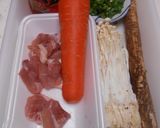 新ごぼうと鶏肉の炊き込みご飯作り方1写真