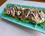 酒のつまみ　長芋の一口お好み焼き作り方6写真