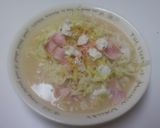 サラダ塩ラーメン（手作りチーズをのせて）作り方5写真