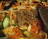 烏賊キムチおくら納豆焼きうど～ん作り方3写真
